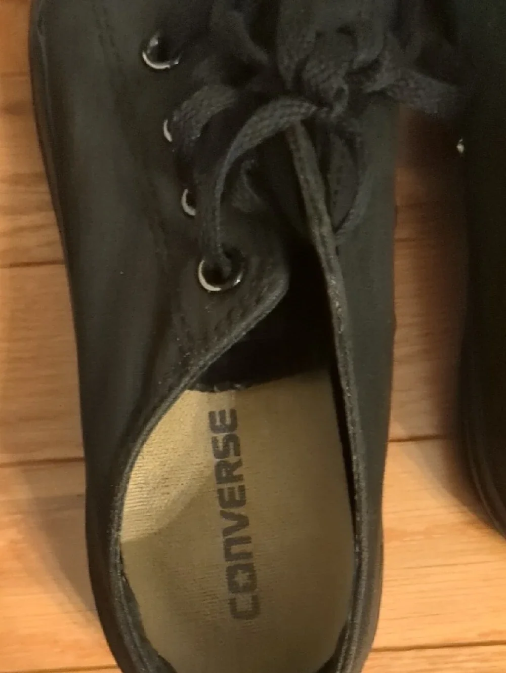 Converse Low Top Sneakers in Solid Black - Picture 9 of 12